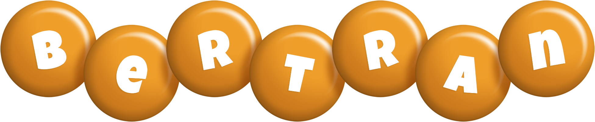 Bertran candy-orange logo