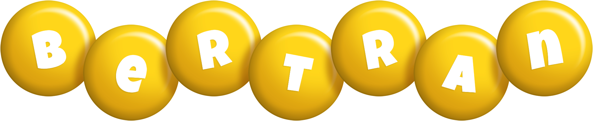 Bertran candy-yellow logo