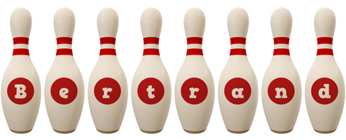 Bertrand bowling-pin logo