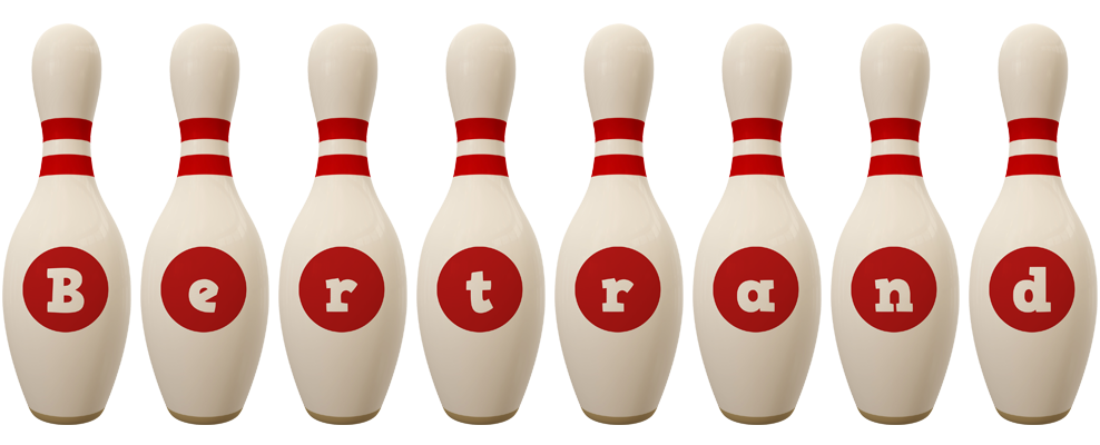 Bertrand bowling-pin logo