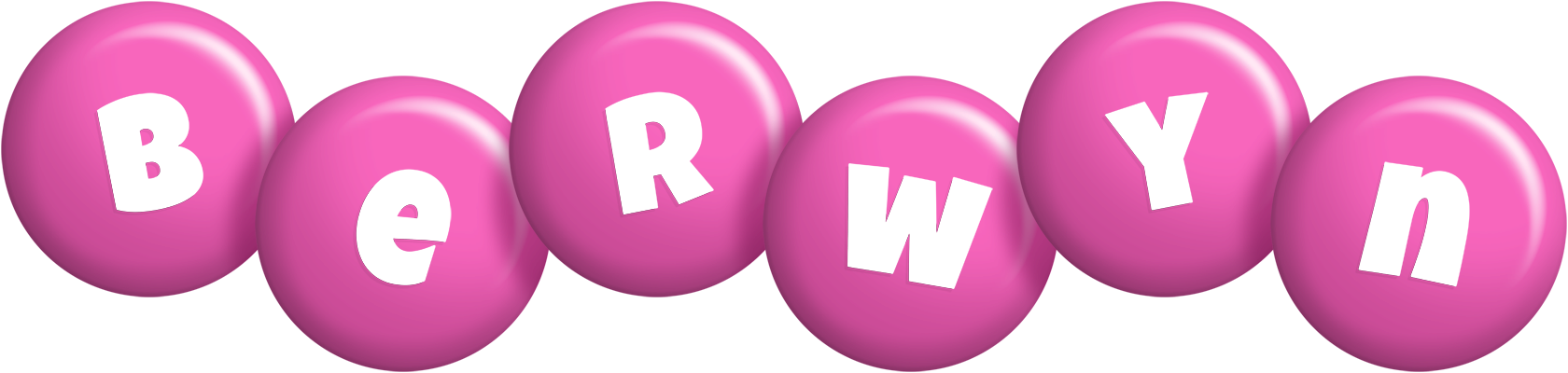 Berwyn candy-pink logo