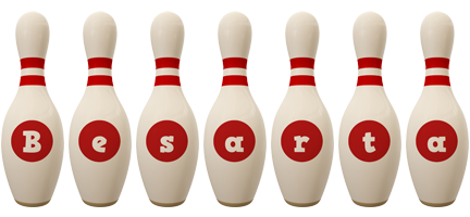 Besarta bowling-pin logo