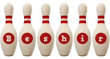 Beshir bowling-pin logo