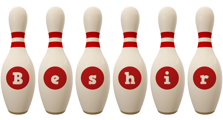 Beshir bowling-pin logo