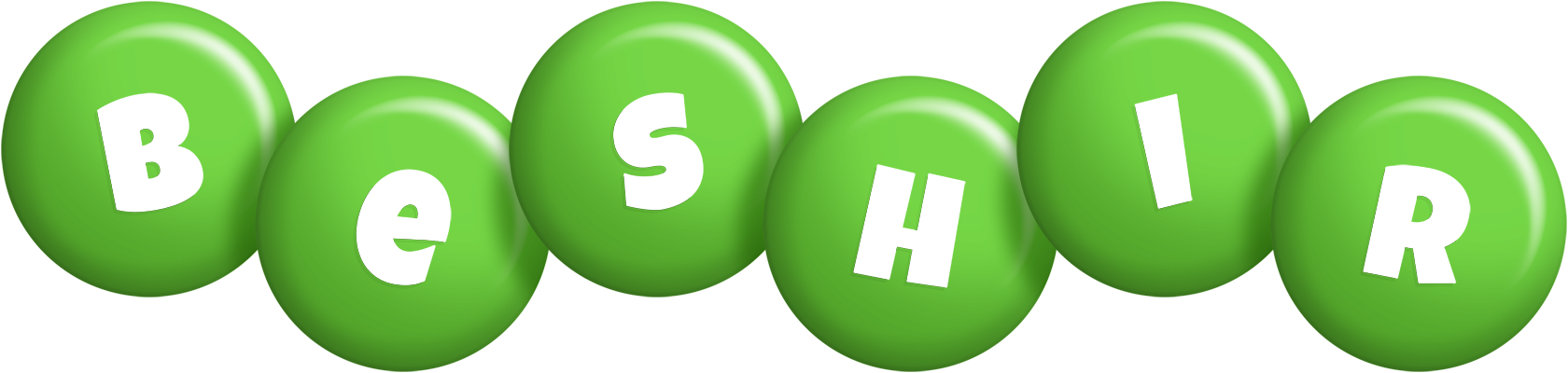 Beshir candy-green logo