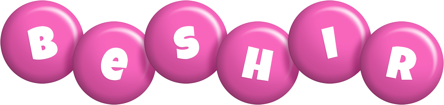 Beshir candy-pink logo