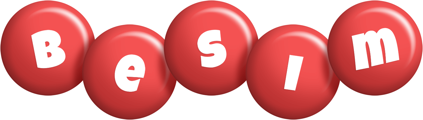 Besim candy-red logo