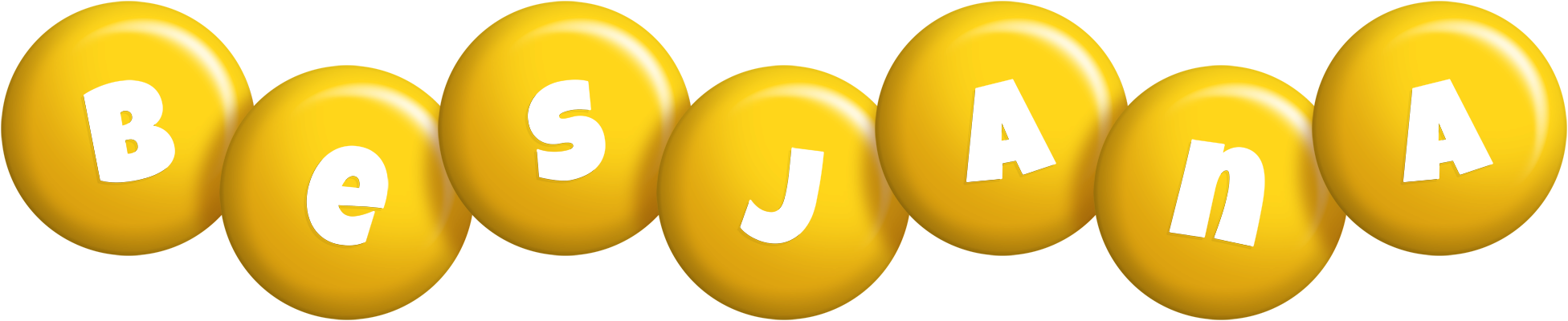 Besjana candy-yellow logo