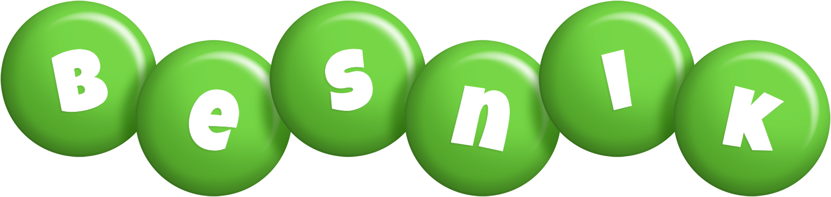 Besnik candy-green logo