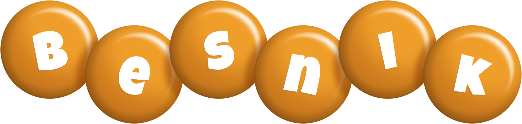 Besnik candy-orange logo