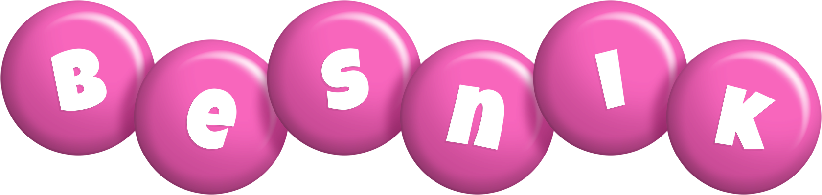 Besnik candy-pink logo