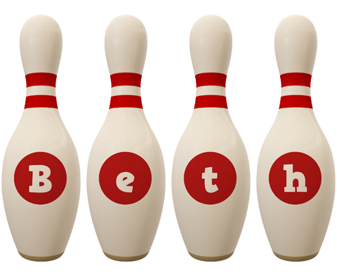 Beth bowling-pin logo