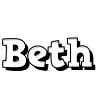 Beth snowing logo