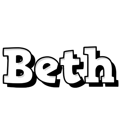 Beth snowing logo