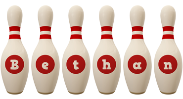 Bethan bowling-pin logo
