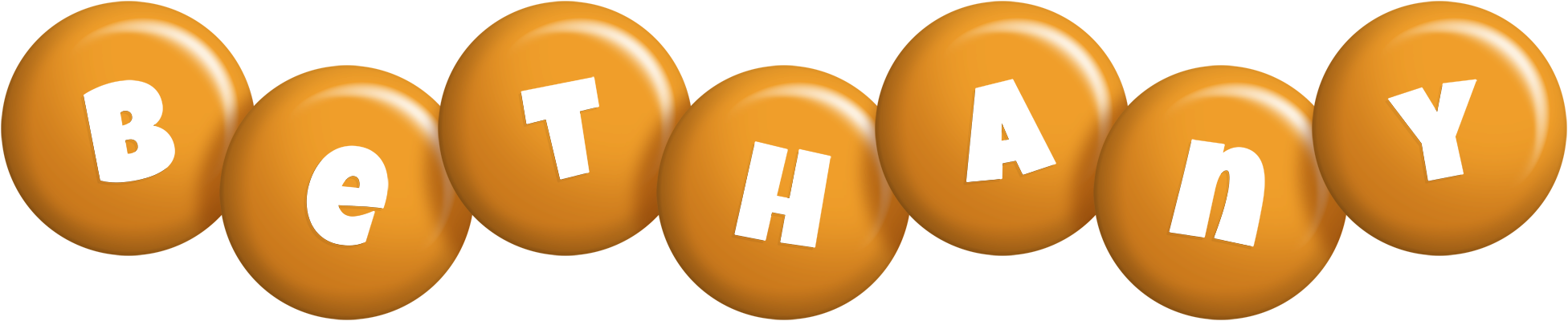 Bethany candy-orange logo