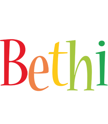 Bethi birthday logo