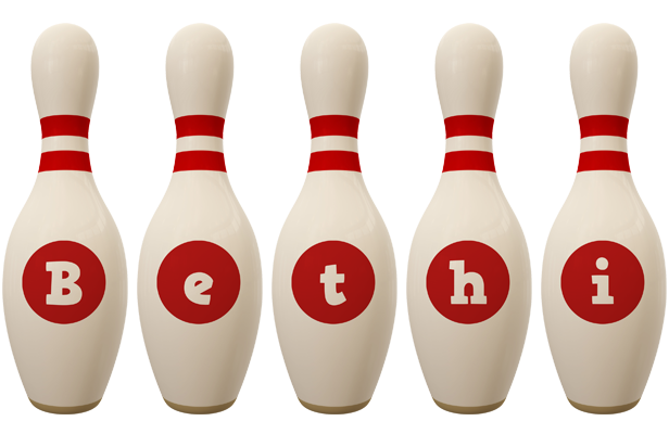 Bethi bowling-pin logo