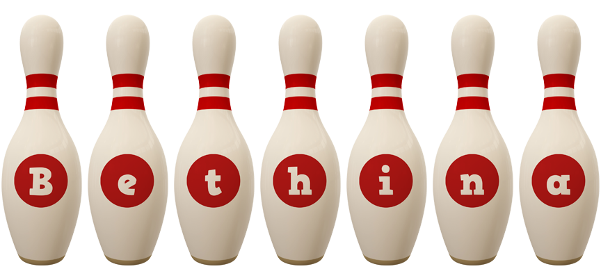 Bethina bowling-pin logo