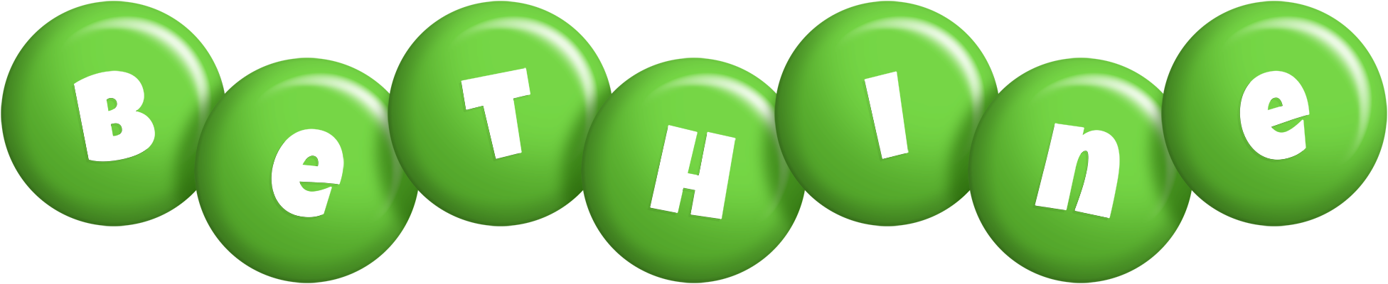 Bethine candy-green logo