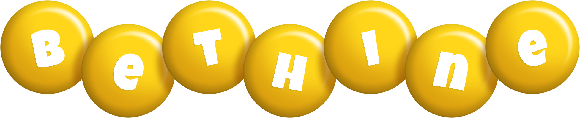 Bethine candy-yellow logo