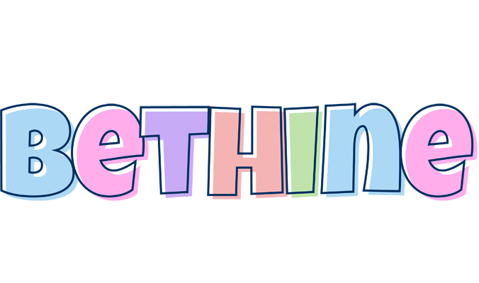 Bethine pastel logo