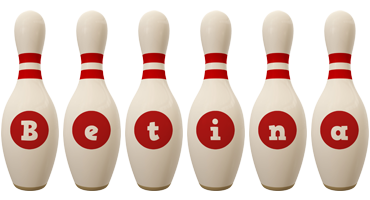 Betina bowling-pin logo