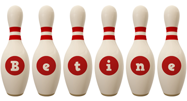 Betine bowling-pin logo