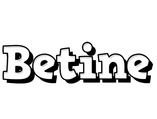 Betine snowing logo