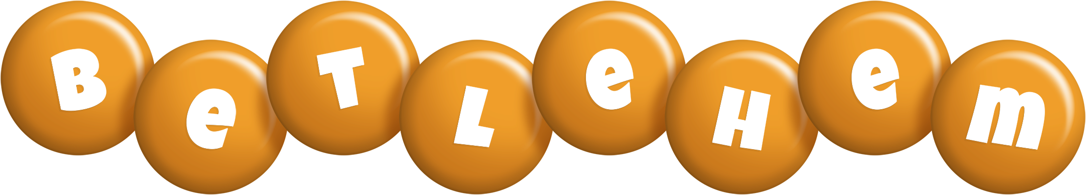 Betlehem candy-orange logo