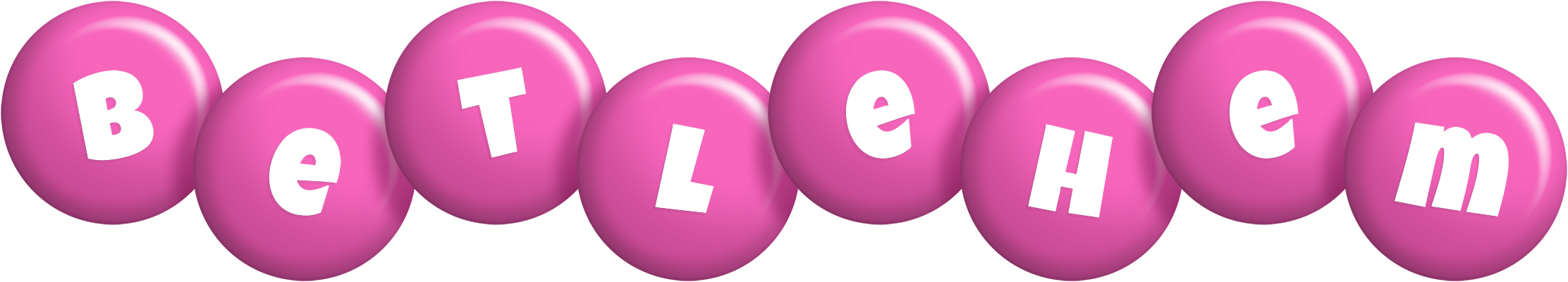 Betlehem candy-pink logo