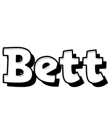 Bett snowing logo