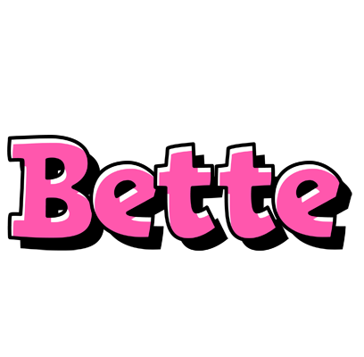 Bette girlish logo