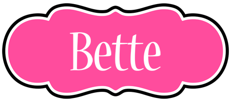 Bette invitation logo