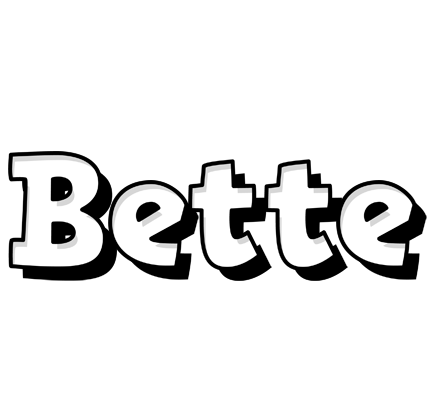 Bette snowing logo