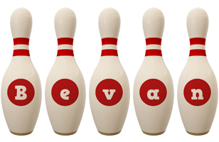 Bevan bowling-pin logo