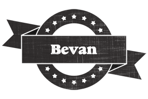 Bevan grunge logo