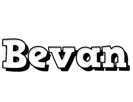 Bevan snowing logo