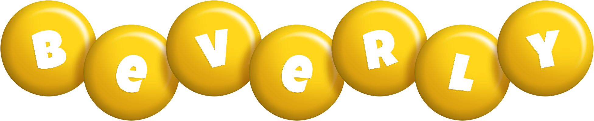 Beverly candy-yellow logo