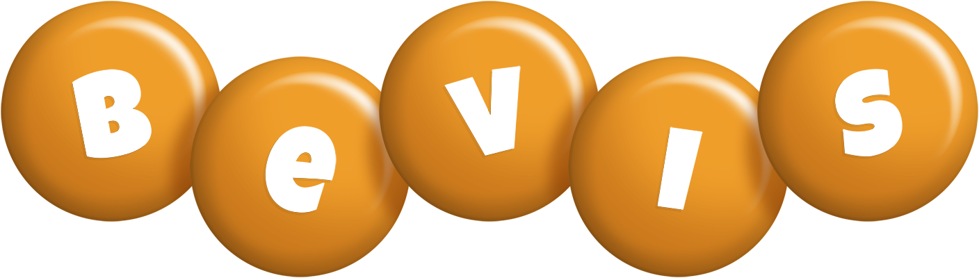 Bevis candy-orange logo