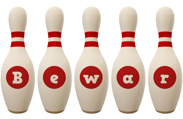 Bewar bowling-pin logo