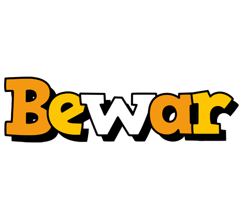 Bewar cartoon logo