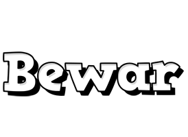 Bewar snowing logo