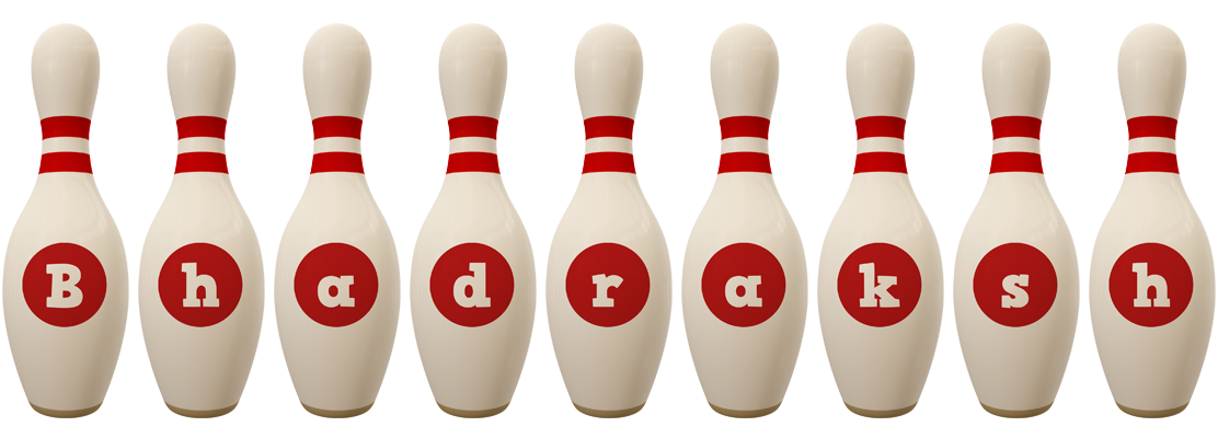 Bhadraksh bowling-pin logo