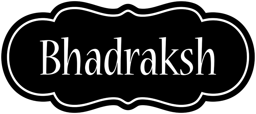 Bhadraksh welcome logo