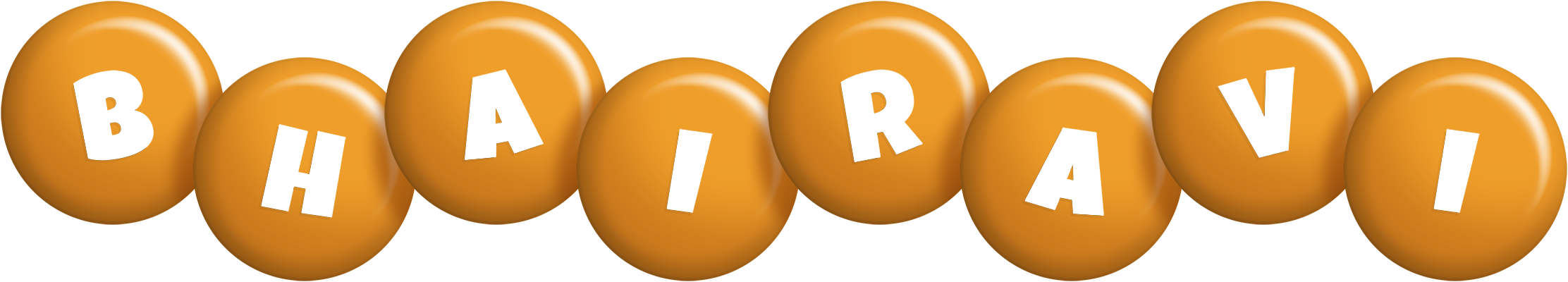 Bhairavi candy-orange logo
