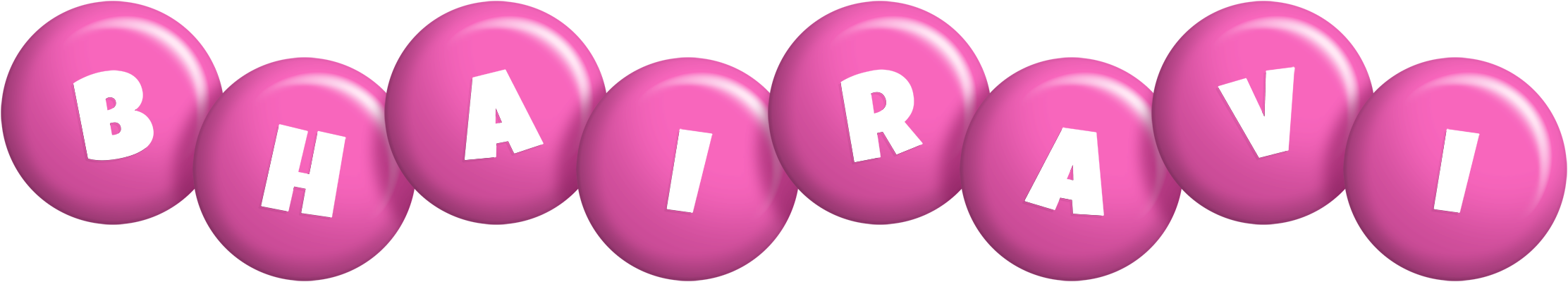 Bhairavi candy-pink logo