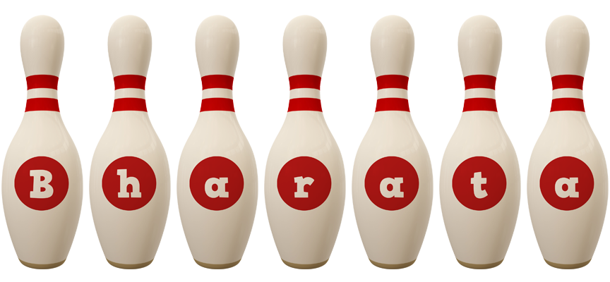 Bharata bowling-pin logo