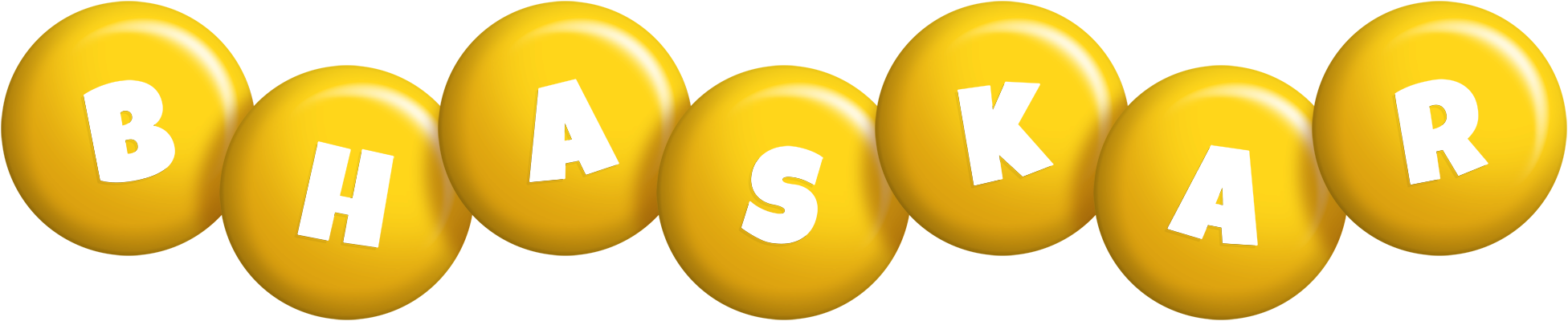 Bhaskar candy-yellow logo