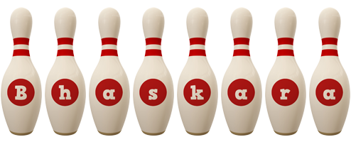 Bhaskara bowling-pin logo